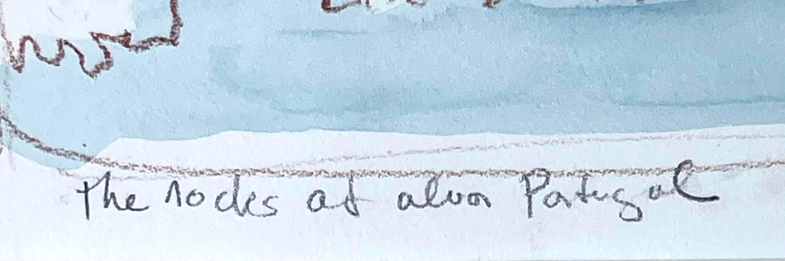 Audrey Flack
Die Knotenpunkte von Alvor Portugal, 1982
Aquarell auf Papier (mit originalem Label der Louis Meisel Gallery auf der Rückseite)
Auf der Vorderseite mit Bleistift signiert und betitelt, auf der Rückseite mit dem Label der Galerie Louise