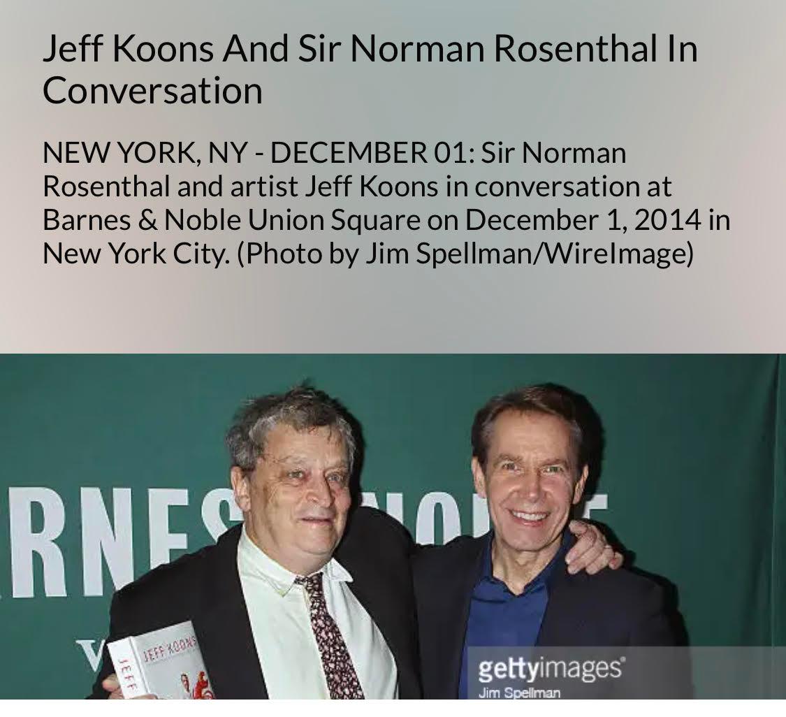 Monograph: Jeff Koons Conversations with Norman Rosenthal, hand signed by both For Sale 12