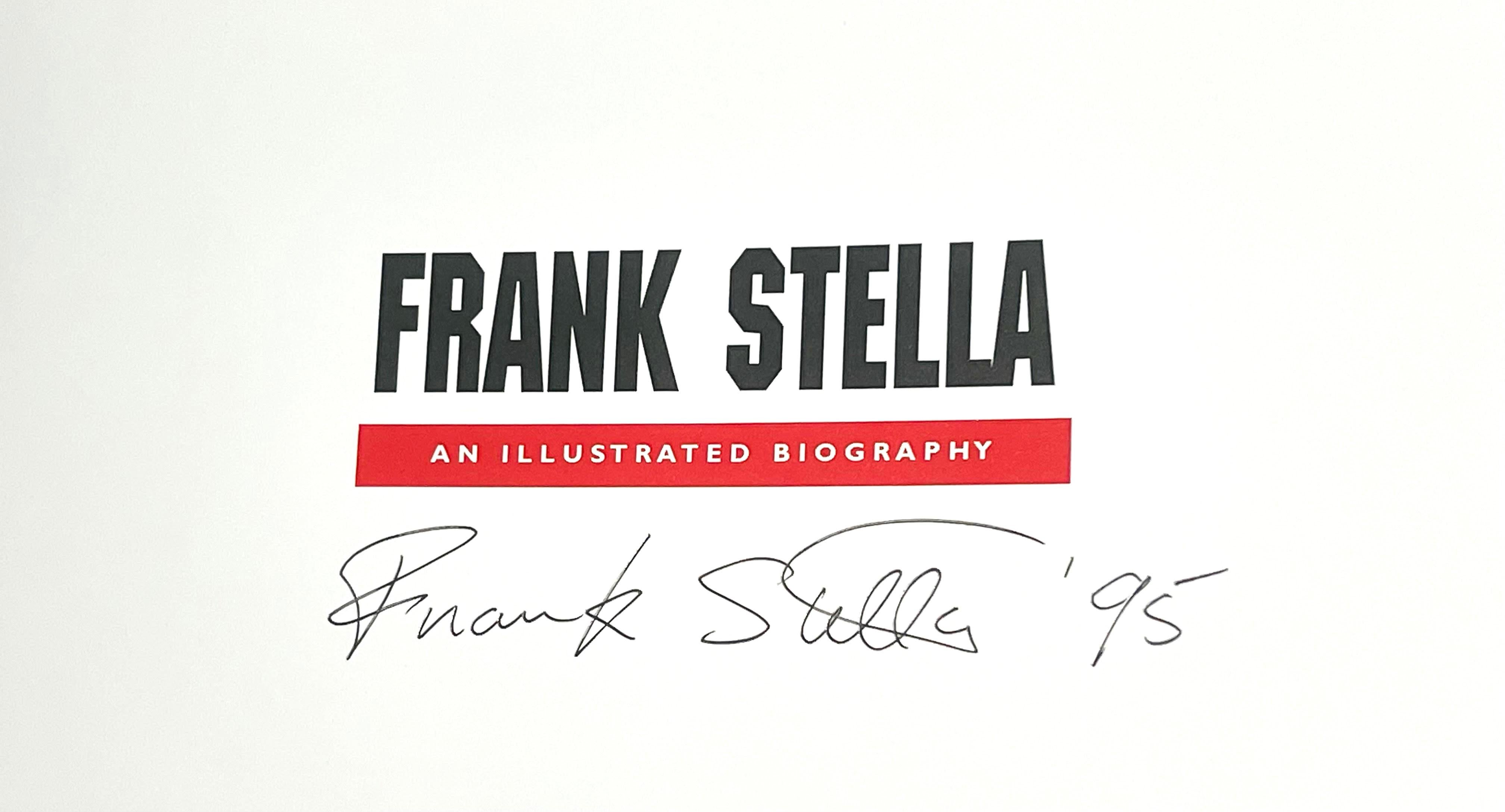 Frank Stella; An Illustrated Biography (Hand signed and dated by Frank Stella), 1995
Hardback monograph (hand signed and inscribed on the title page)
Hand signed and dated by Frank Stella on the title page
12 1/4 × 9 1/2 × 1 inches
Unframed
This
