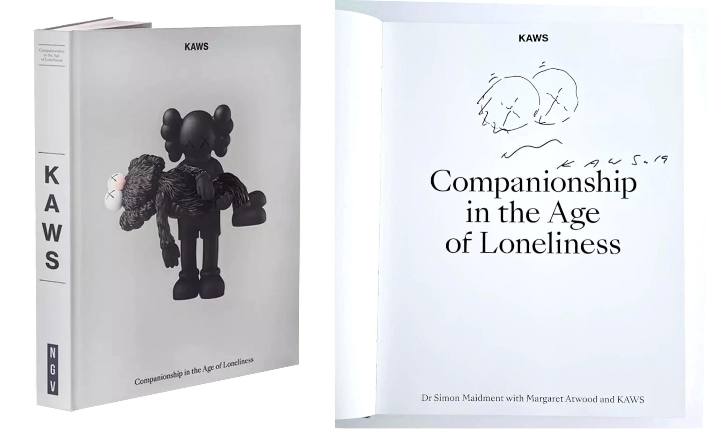 Original (unique) signed and dated drawing held in Australian monograph - Art by KAWS