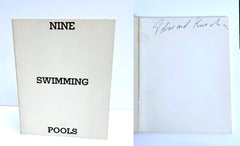 Nine Swimming Pools and a Broken Glass (Hand signed by Ed Ruscha)