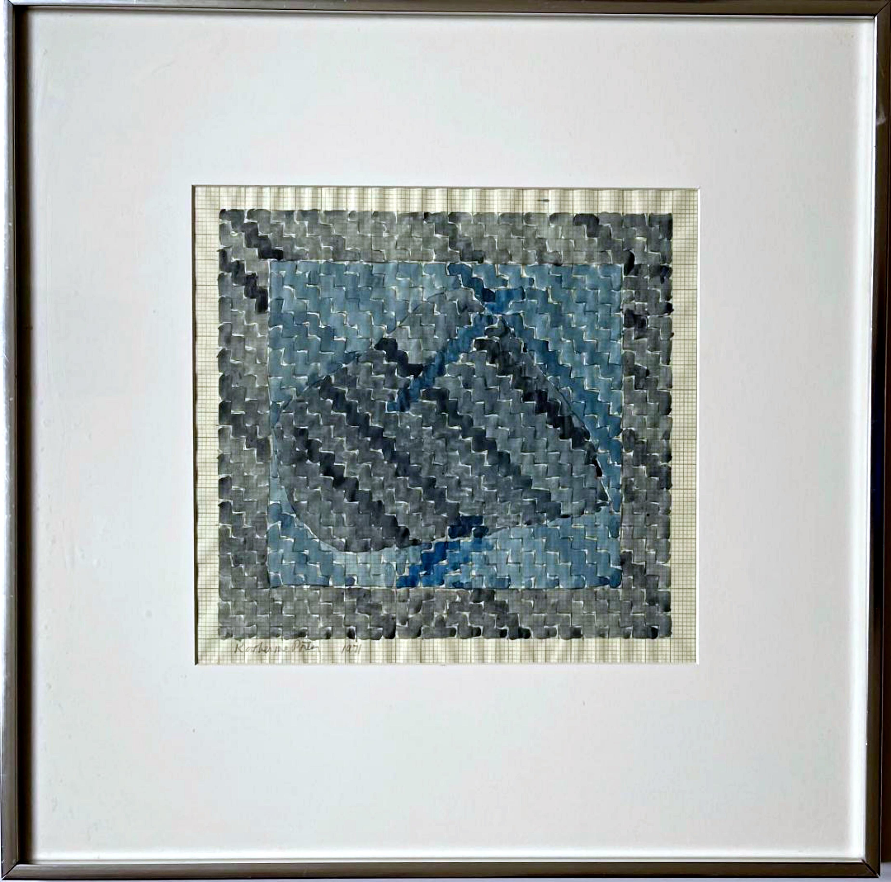 Katherine Porter
Geometric Abstraction, 1971
Watercolor and graphite on graph paper
Signed and dated 