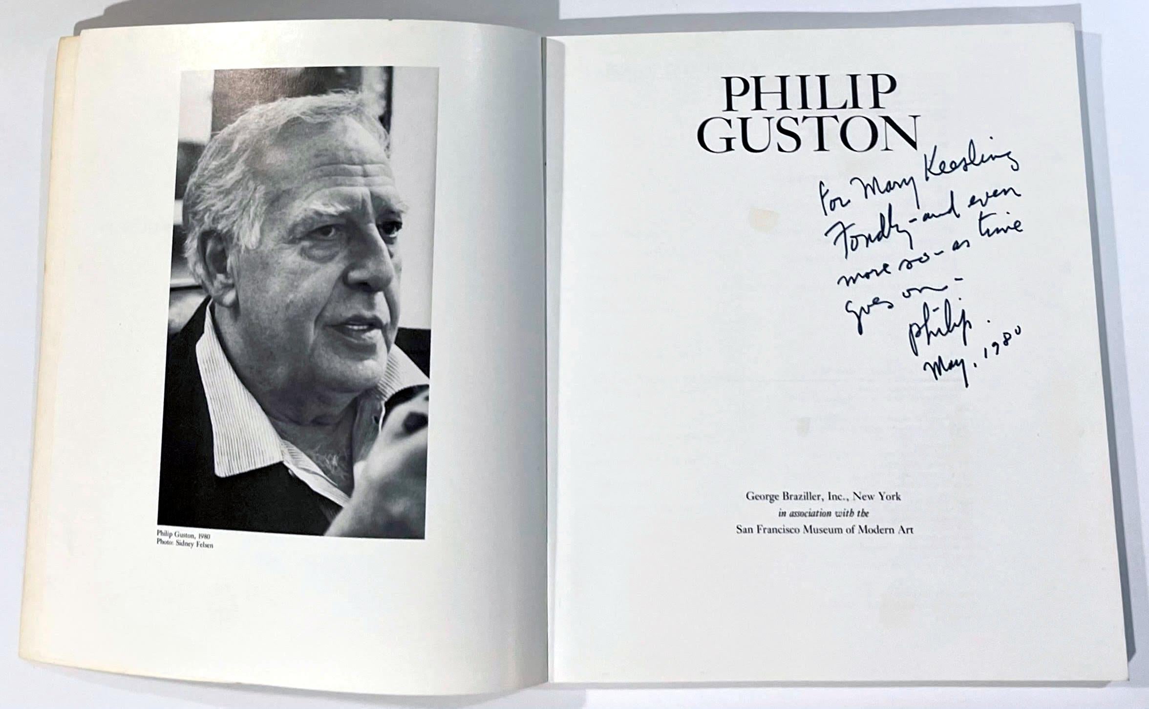 Monographie: Philip Guston (handsigniert, beschriftet und datiert an einen bedeutenden Collector) im Angebot 1