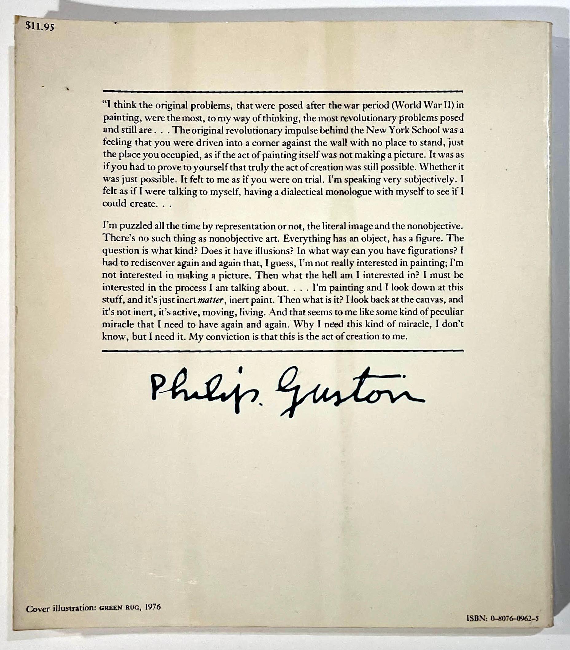 Monograph: Philip Guston (Hand signed, inscribed and dated to a major collector) For Sale 2