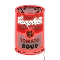 Panneau d'affichage mural de boîtes de soupe Campbell en néon Light