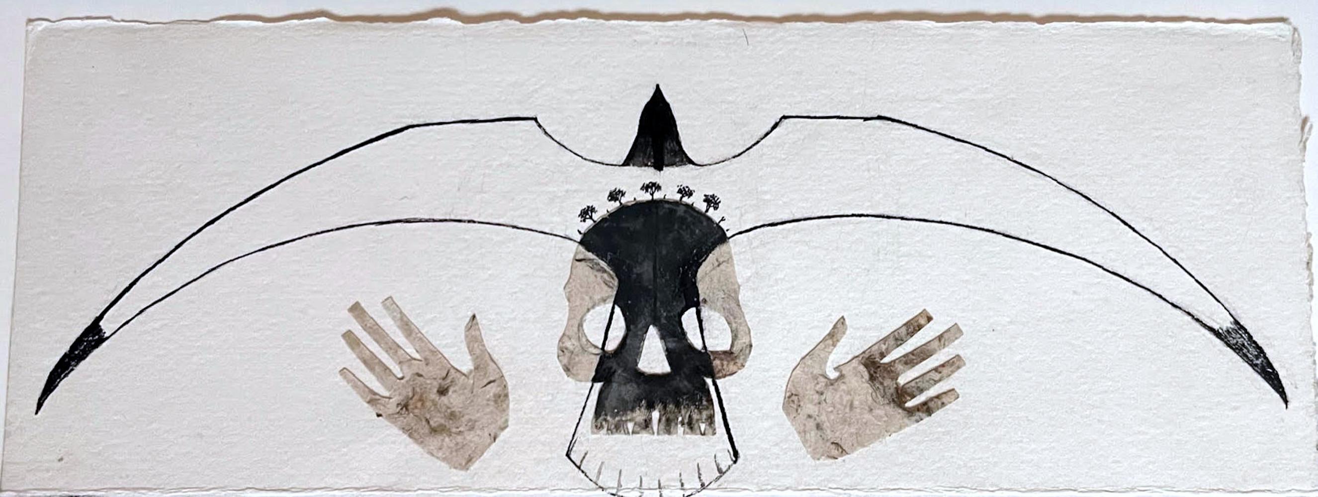 Corpse Zeichnung #47, Die Rückkehr des Cadavre-Exquis, handsigniert von vier Künstlern im Angebot 1