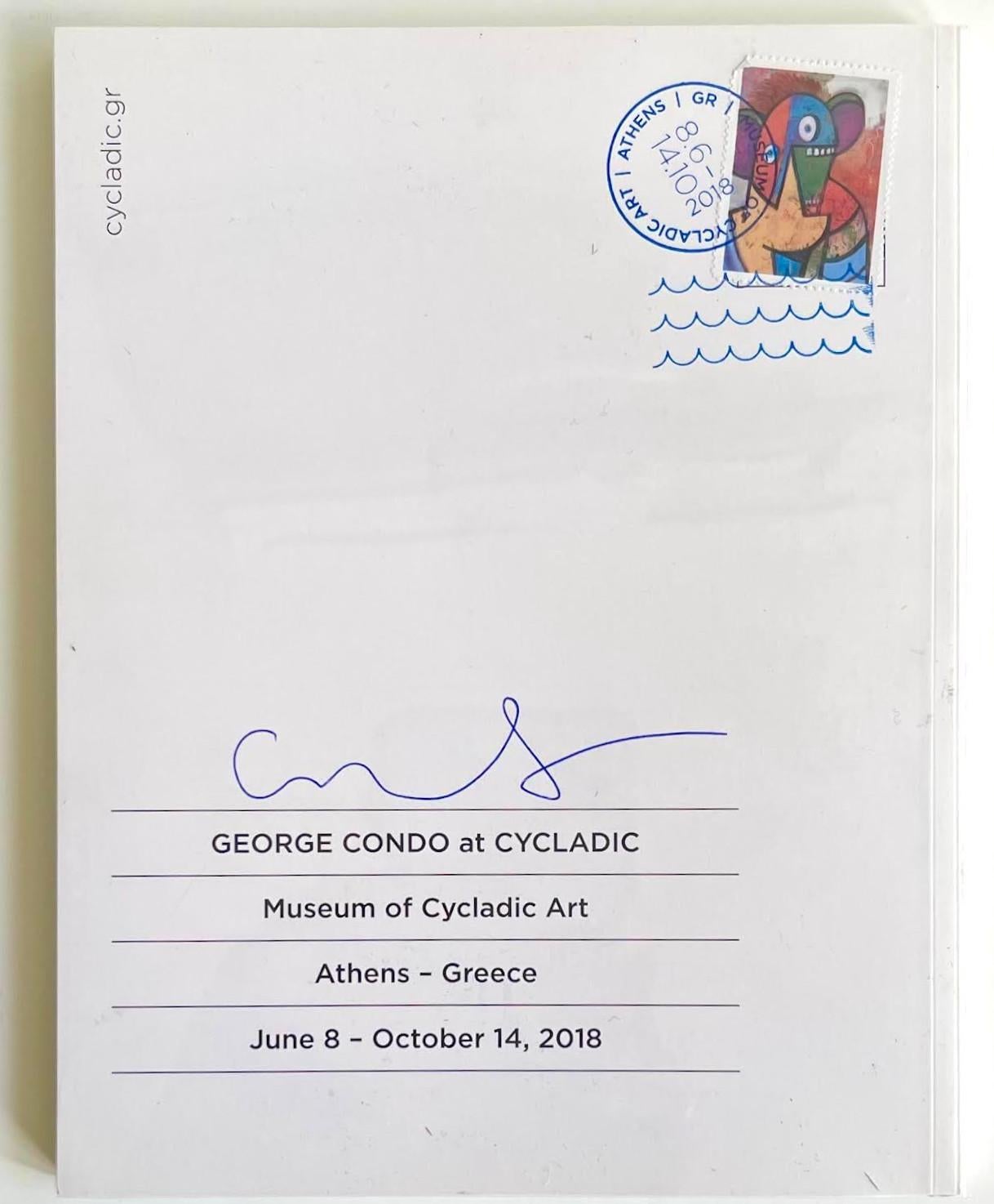 Limited Edition monograph with slipcase: George Condo at Cycladic (hand signed) For Sale 1