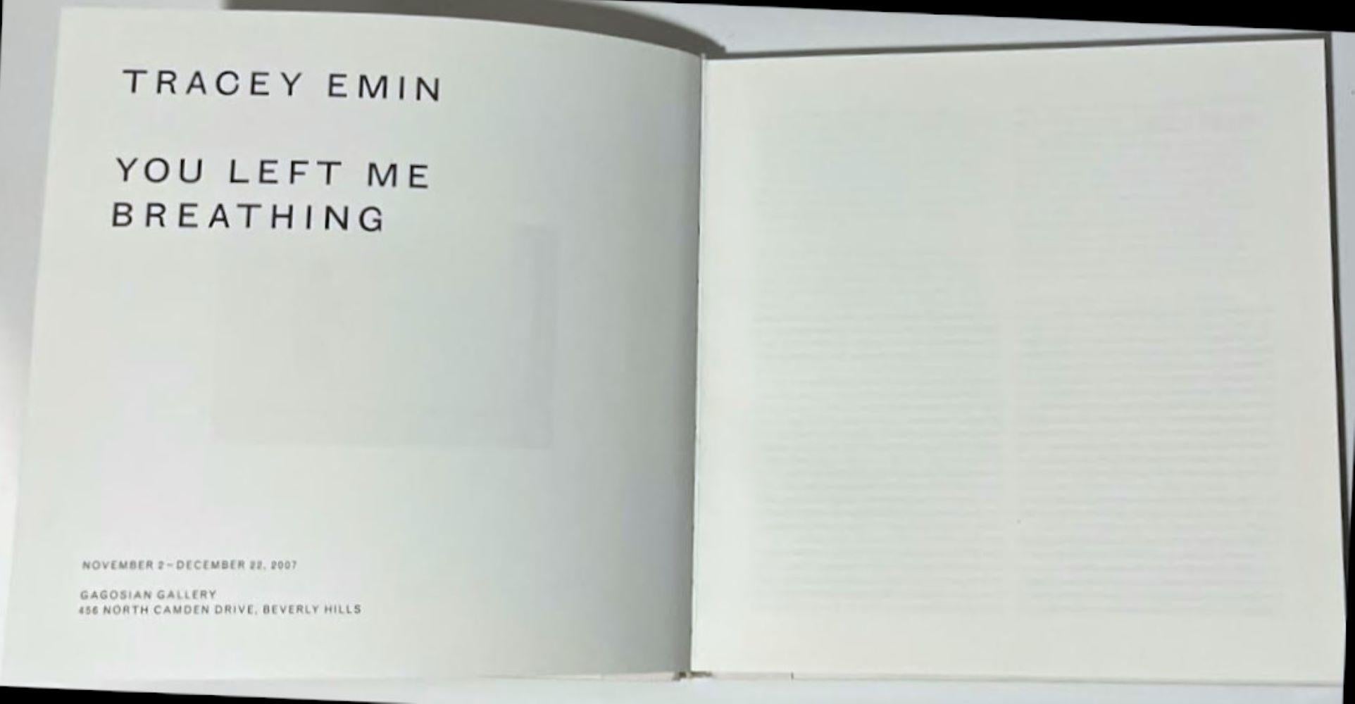 Monograph: You Left Me Breathing (Hand signed and inscribed by Tracey Emin)  For Sale 5