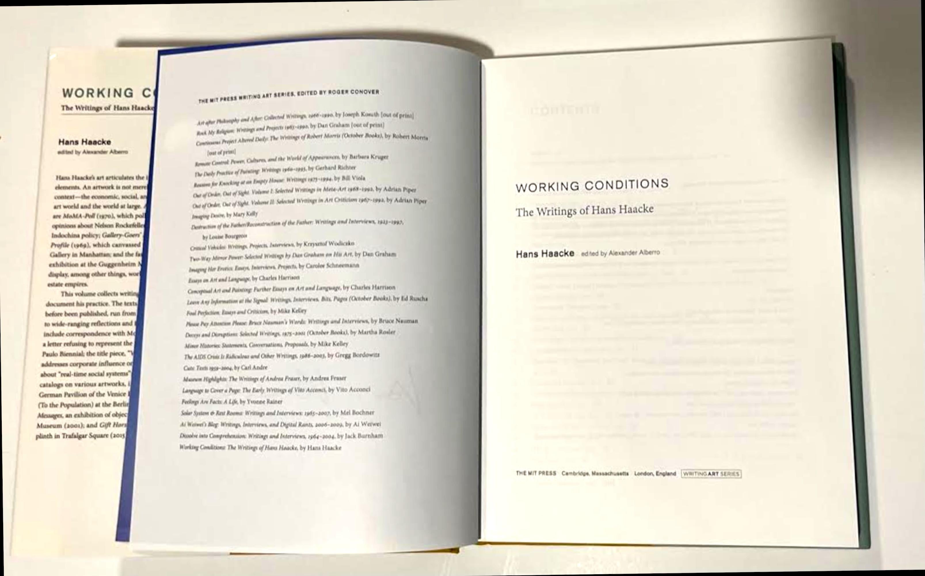 Monograph: Working Conditions (Hand signed by Hans Haacke) For Sale 2