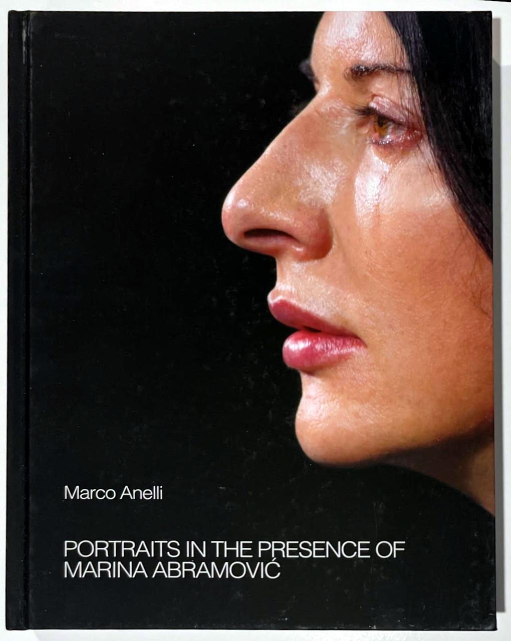Marina Abramović
Portraits in the Presence of Marina Abramovic (Hand signed by BOTH Marina Abramovic and photographer Marco Anelli), 2021
Hardback monograph with no dust jacket as issued (Hand signed by BOTH Marina Abramovic and photographer Marco