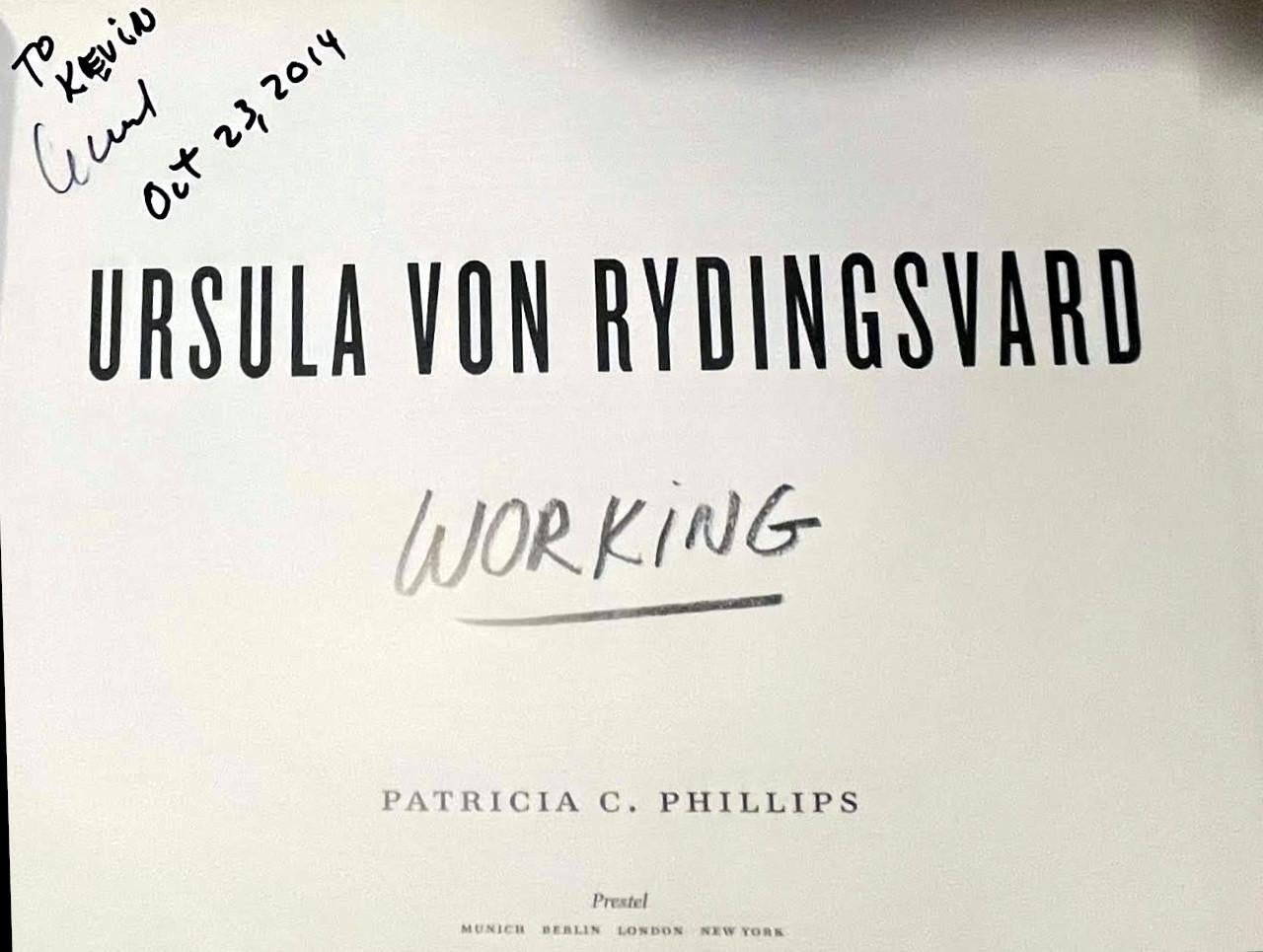 Monograph: Working (Hand signed and inscribed twice by Ursula von Rydingsvard) For Sale 2