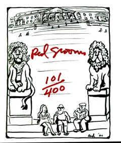 Monographische Monographie mit 3-D-Skulptur Pop-up (Hand signiert und nummeriert von Red Grooms)