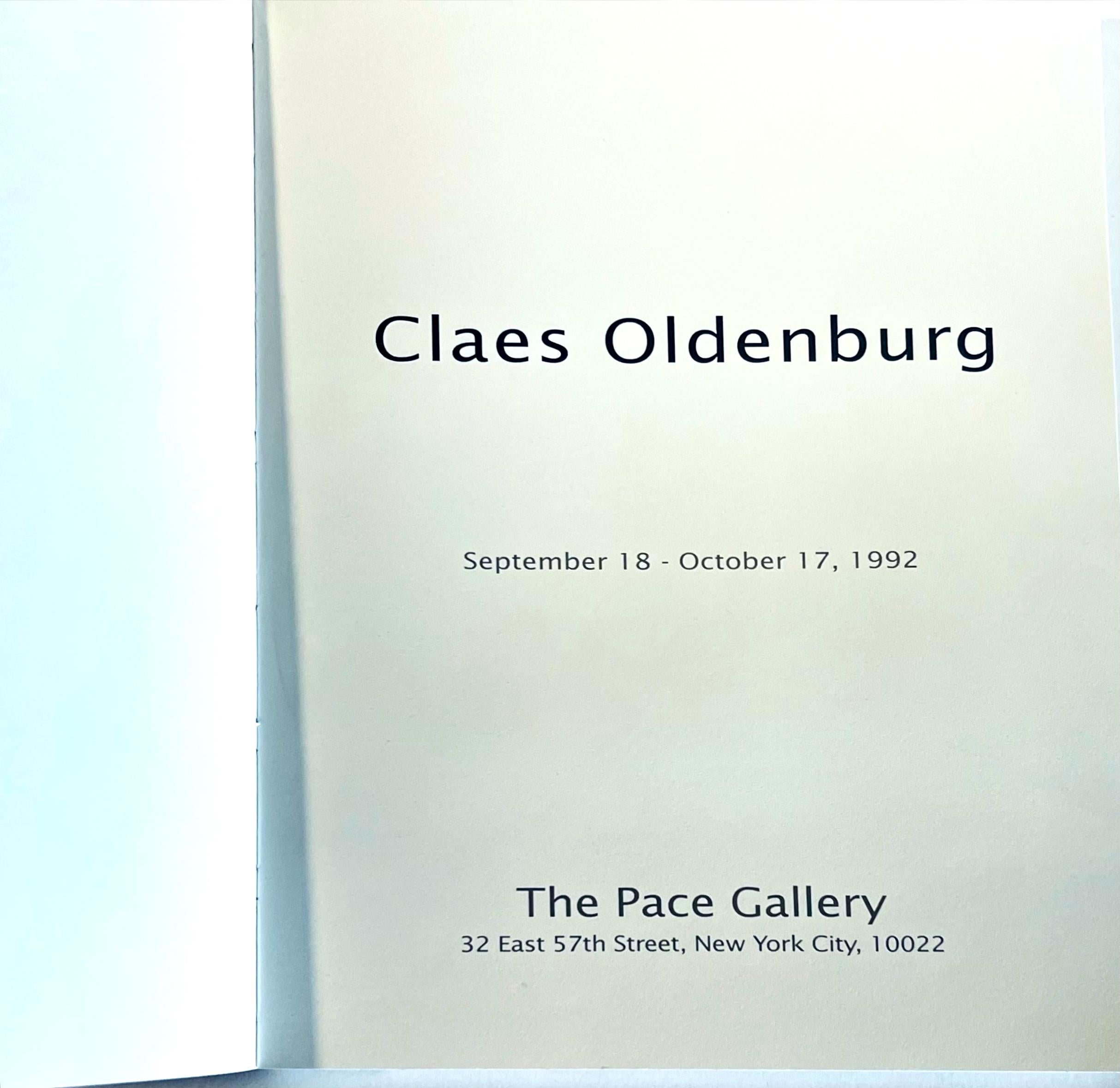 Claes Oldenburg, Claes Oldenburg (Hand signed by Claes Oldenburg), 1992 For Sale 7