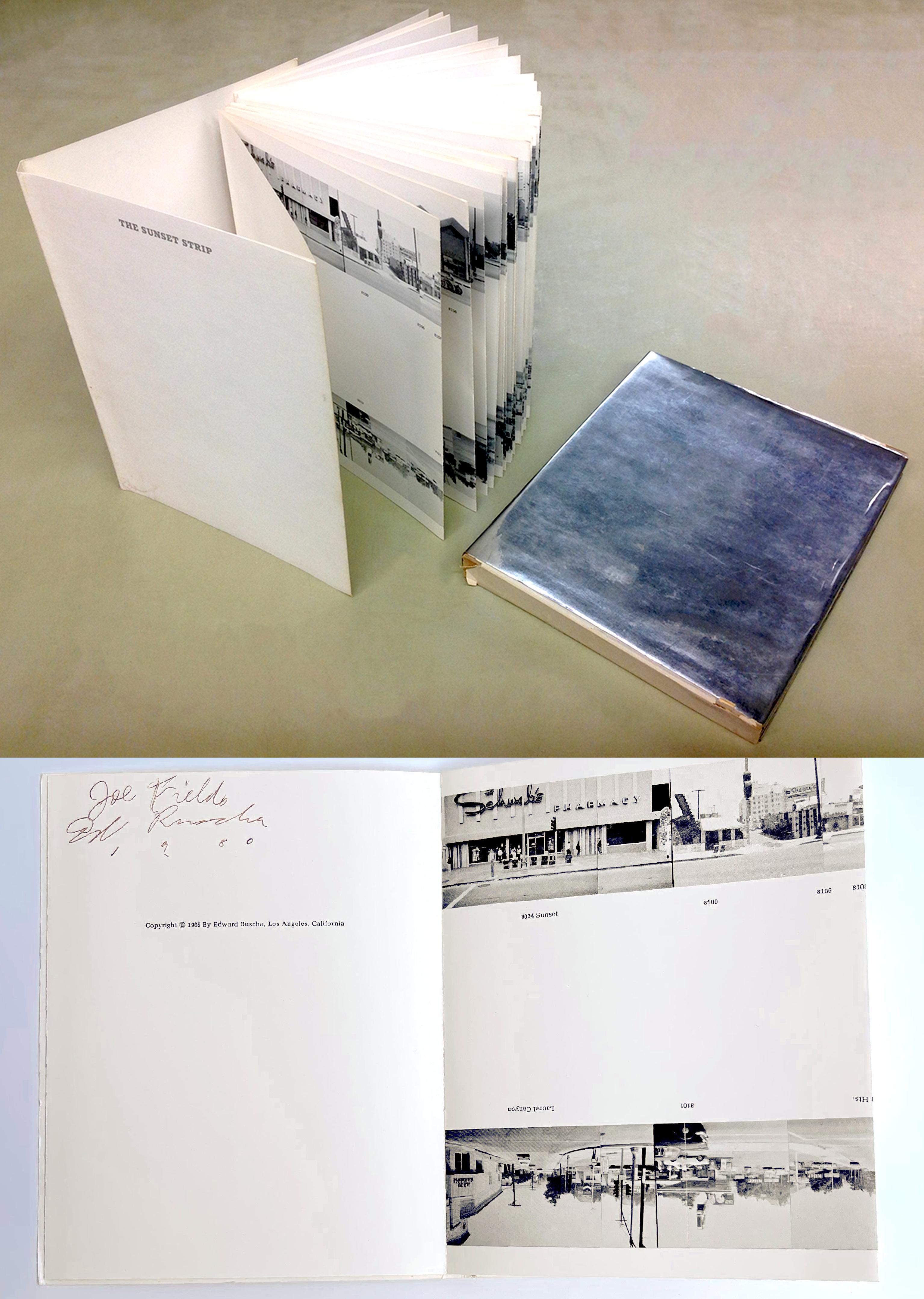 Every Building on the Sunset Strip, 1st Edition, Signed & inscribed w/provenance - Mixed Media Art by Ed Ruscha