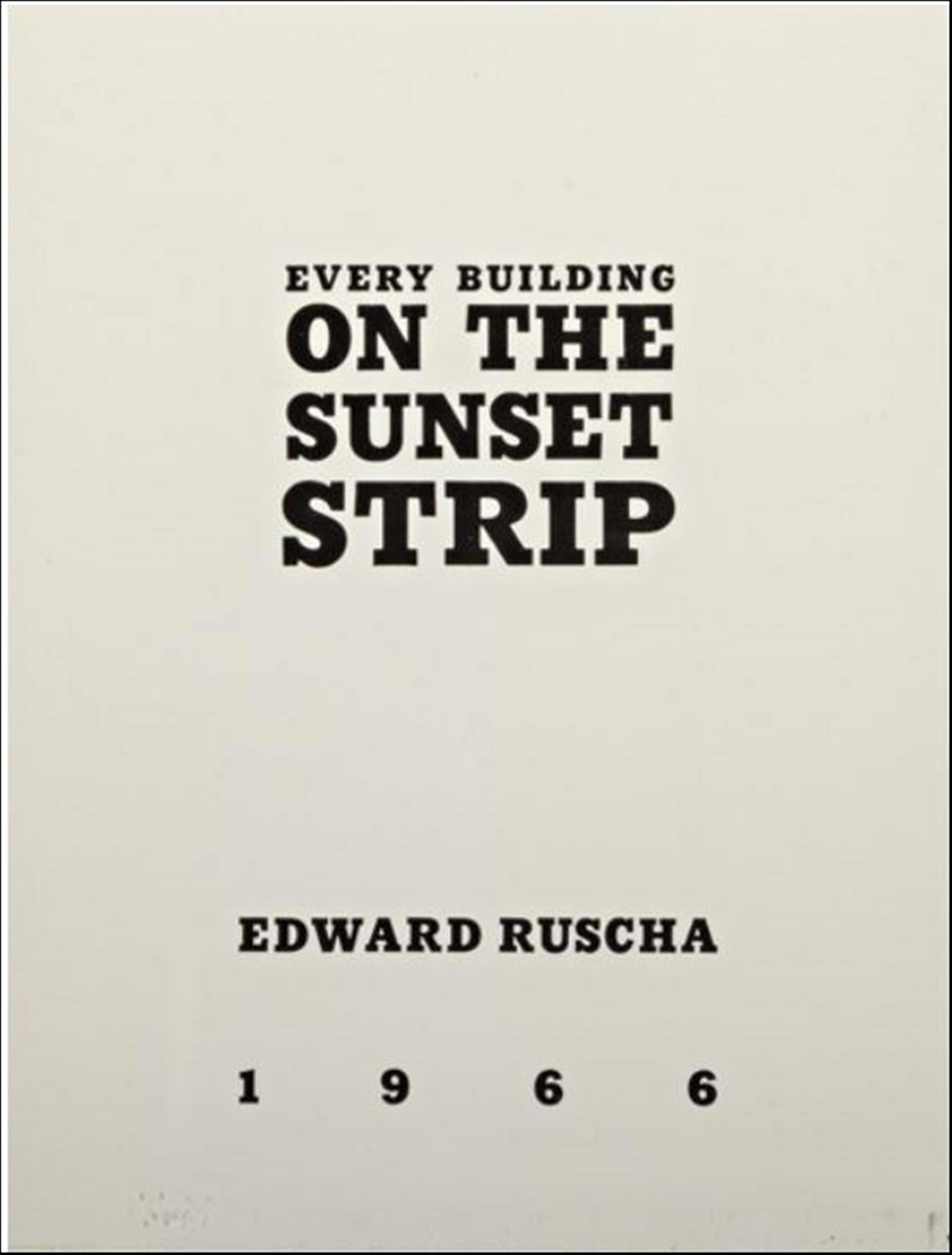 Every Building on the Sunset Strip, 1st Edition, Signed & inscribed w/provenance For Sale 1