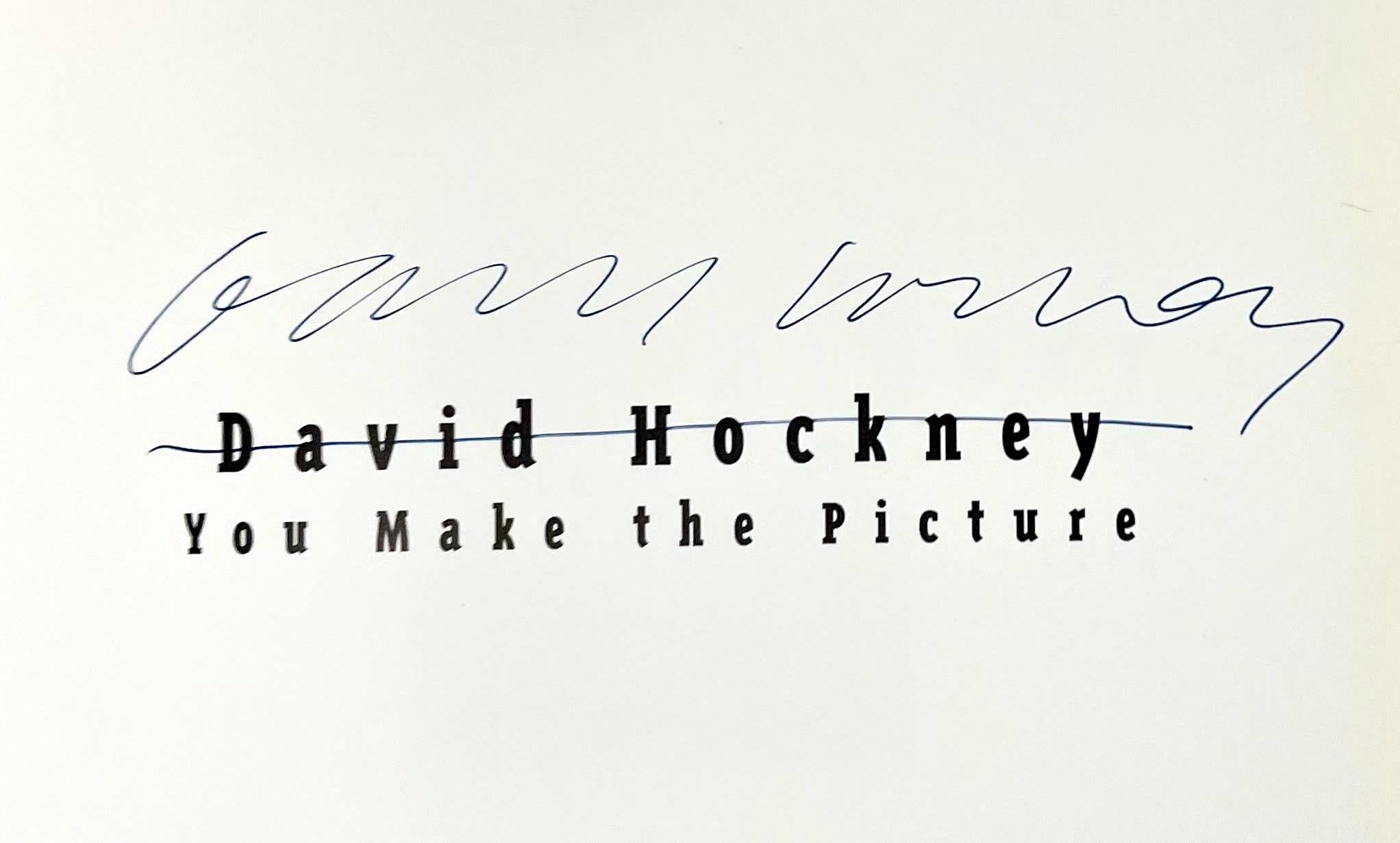 Softback monograph: You Make the Picture (hand signed by David Hockney) For Sale 1