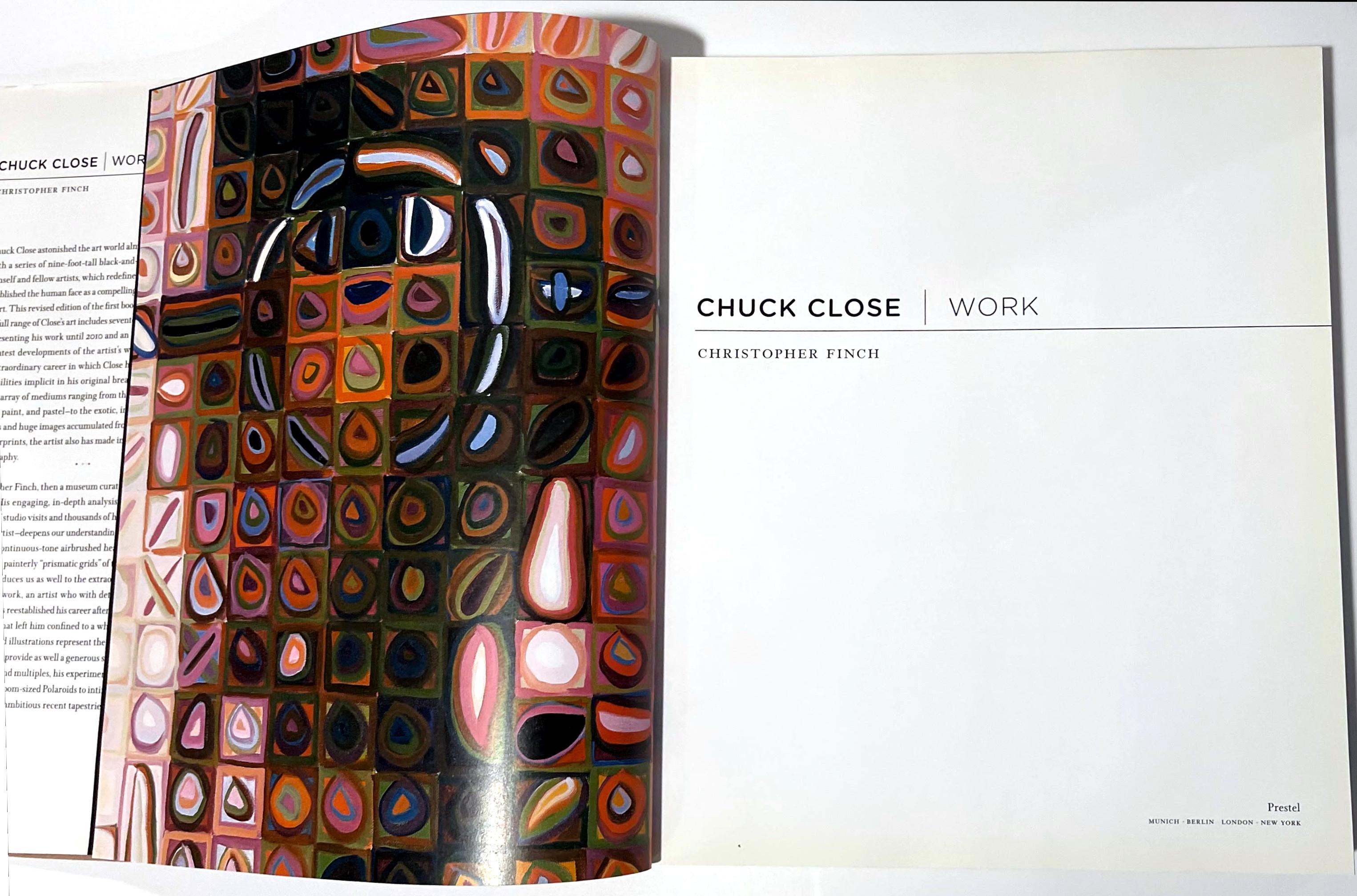 Book: CHUCK CLOSE WORK (hand signed by both Chuck Close and Christopher Finch) For Sale 6