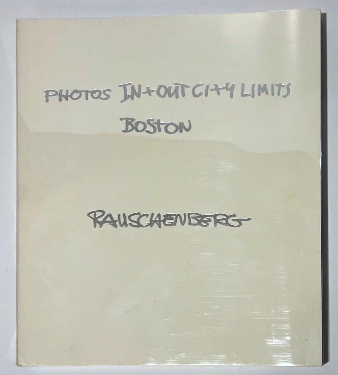 Photos In+Out City Limits: Boston (hand signed by Robert Rauschenberg) Boxed Set For Sale 5