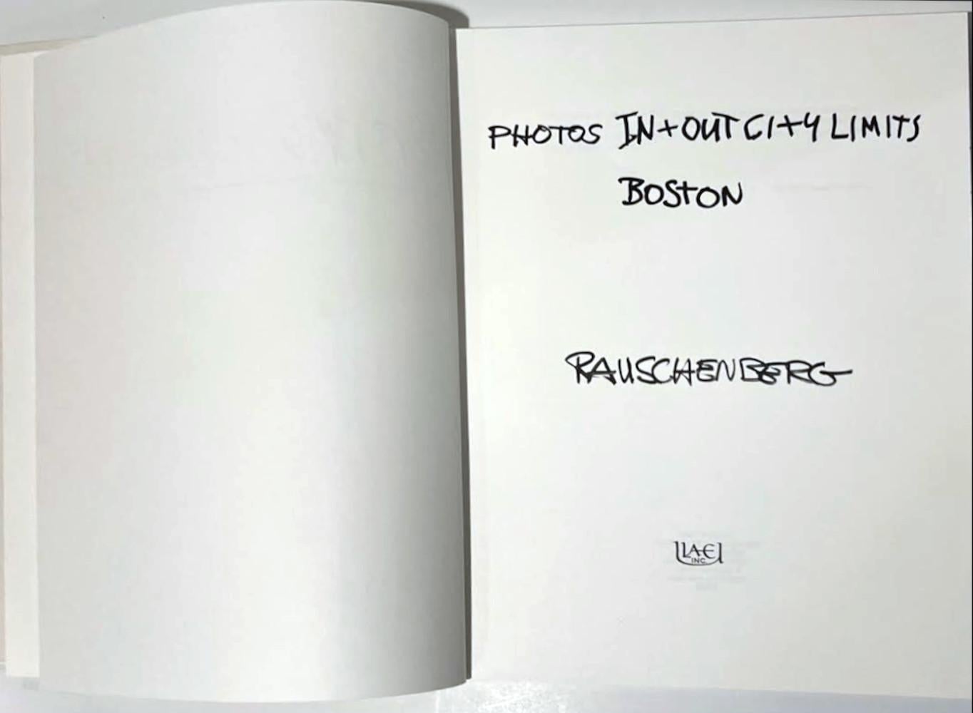 Photos In+Out City Limits: Boston (hand signed by Robert Rauschenberg) Boxed Set For Sale 6