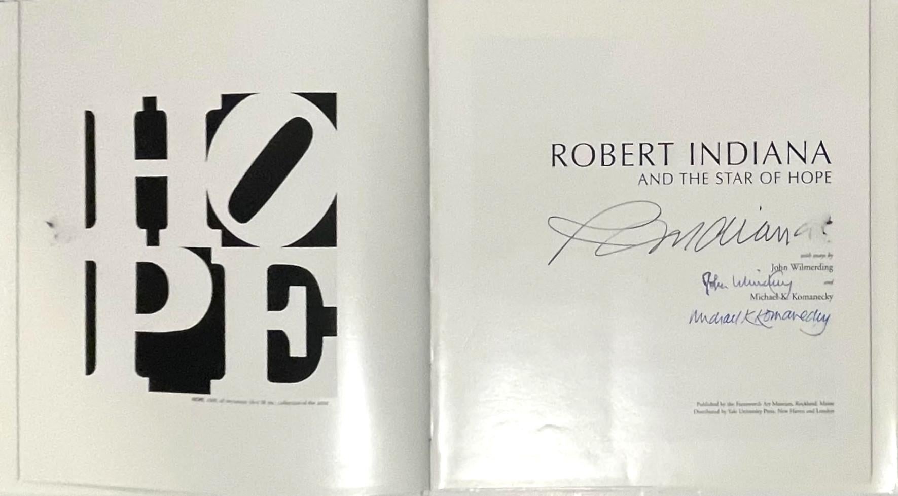 Monographie : Robert Indiana et l'étoile de l'espoir (signé par l'artiste et 2 écrivains) en vente 12