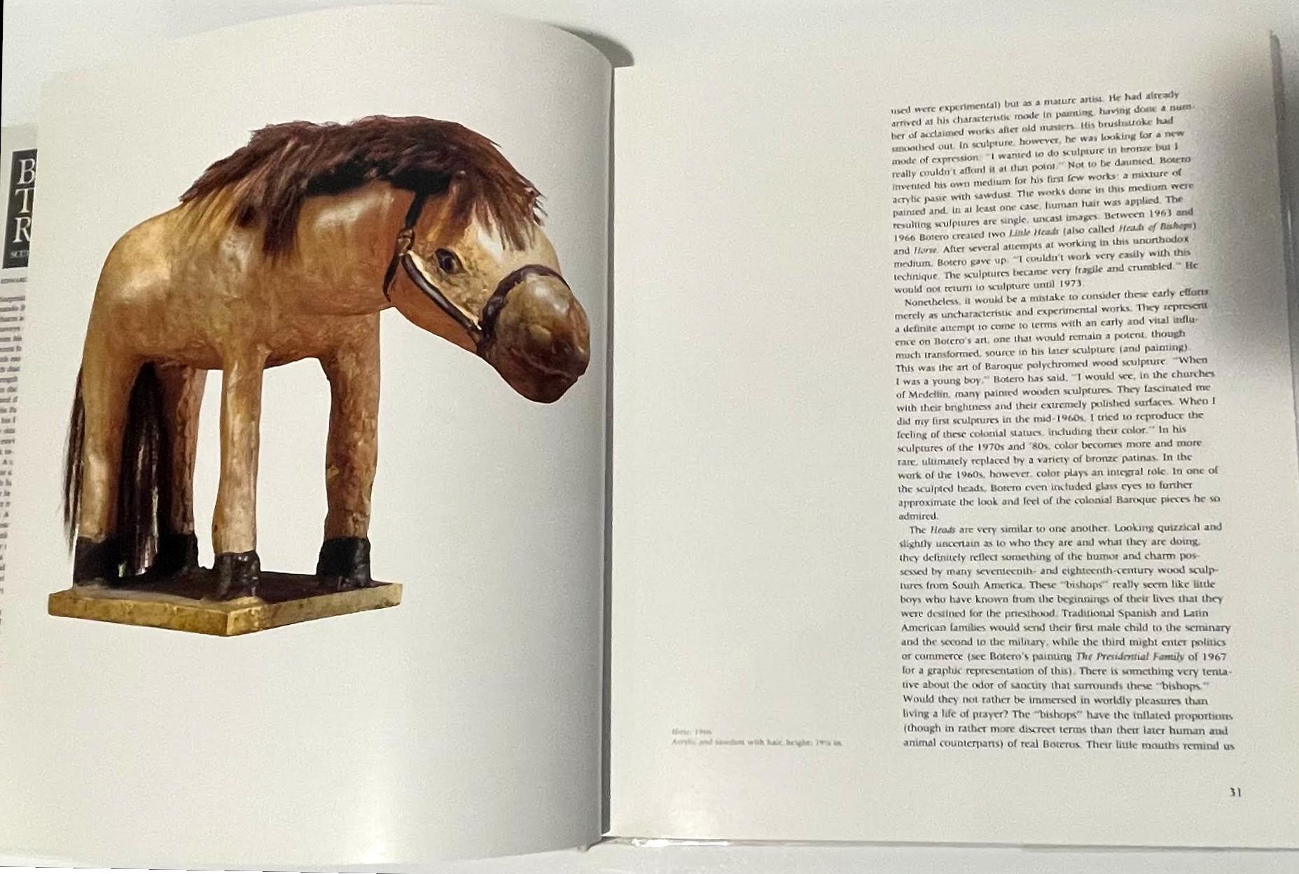 Monograph: BOTERO SCULPTURE (hardback book, hand signed by Fernando Botero) 8