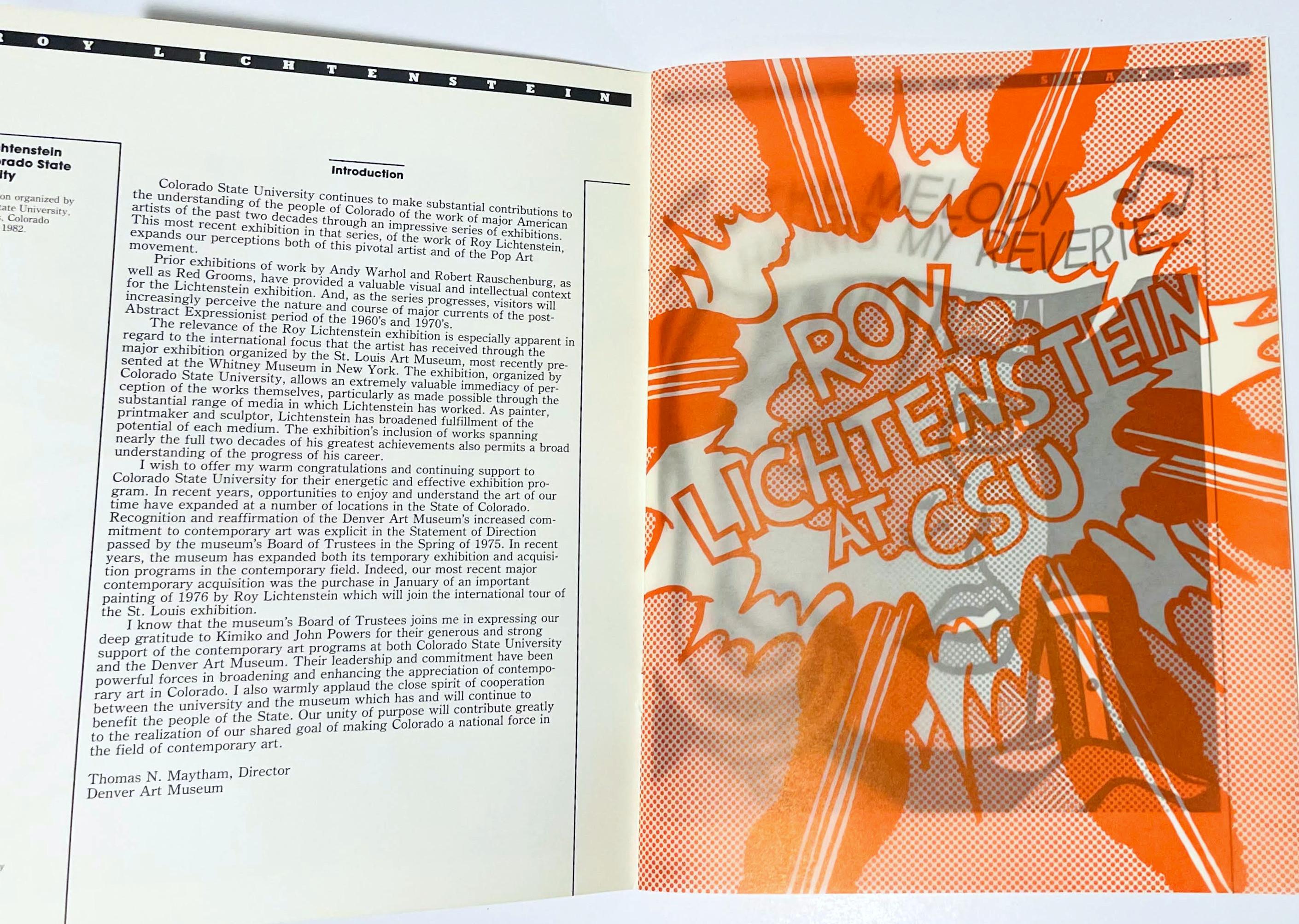 Roy Lichtenstein au CSU, catalogue d'exposition rarement vu en vente 3