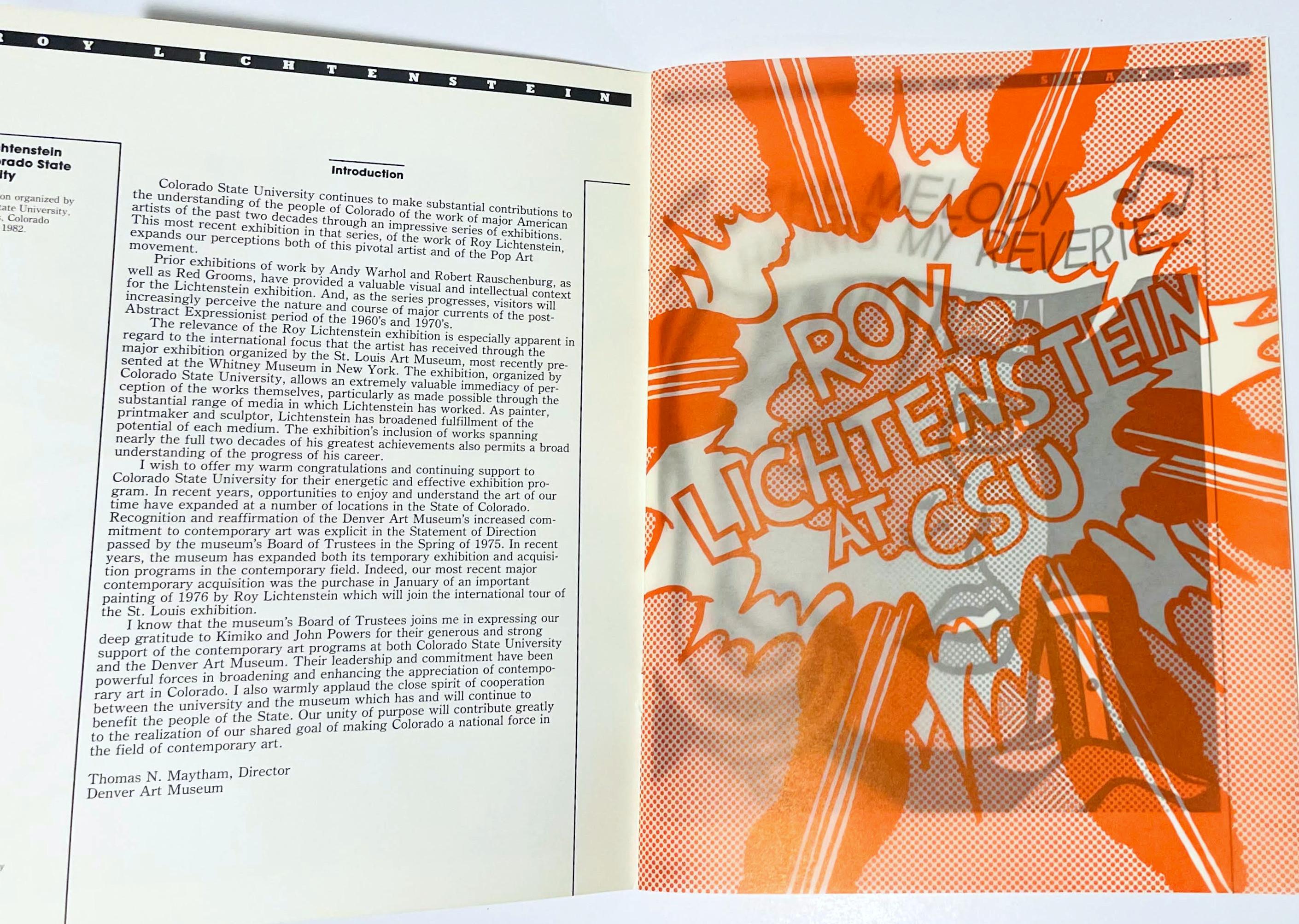 Roy Lichtenstein alla CSU, catalogo della mostra raramente visibile in vendita 3