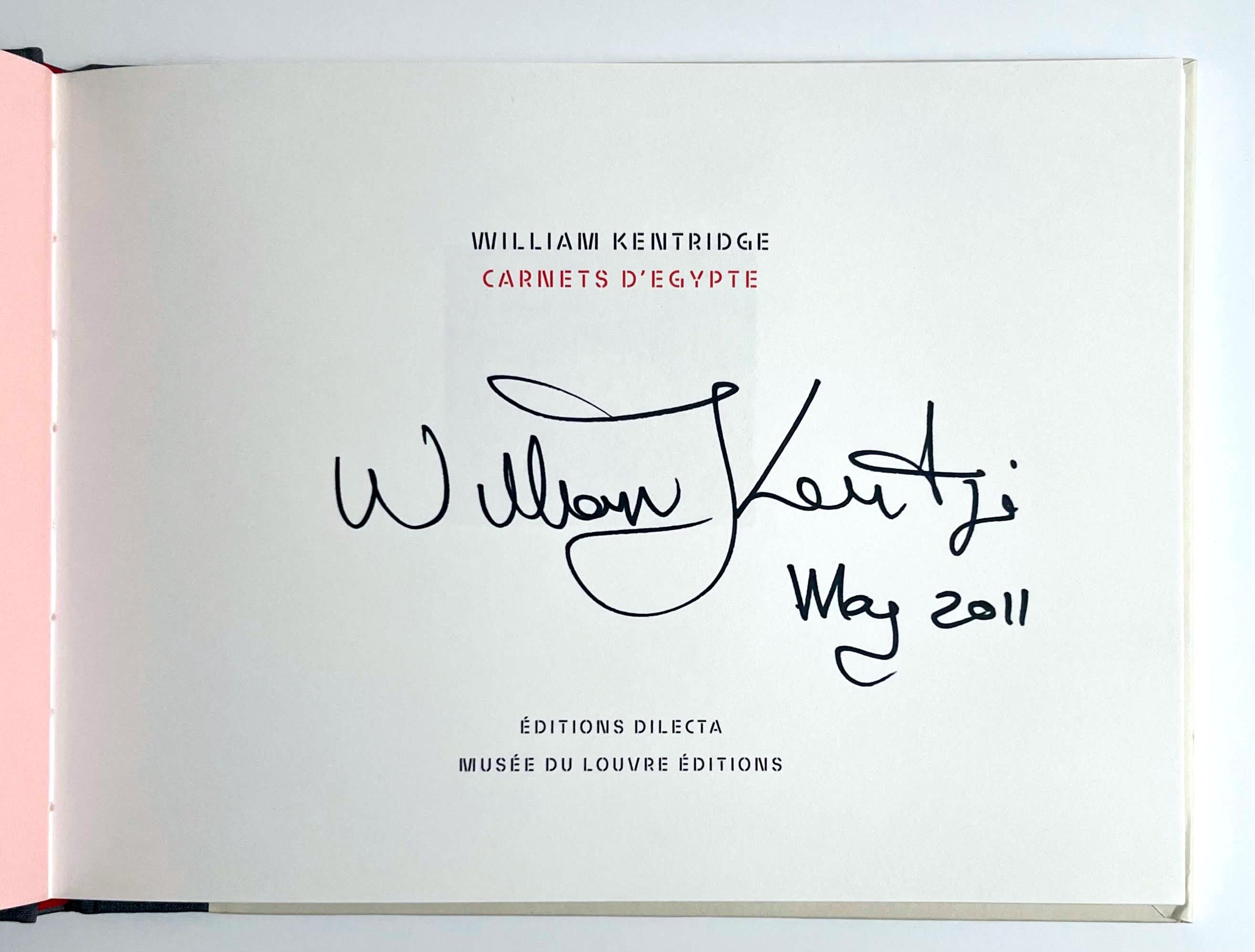 Carnets D'Egypte (hand signed and dated by William Kentridge) For Sale 2