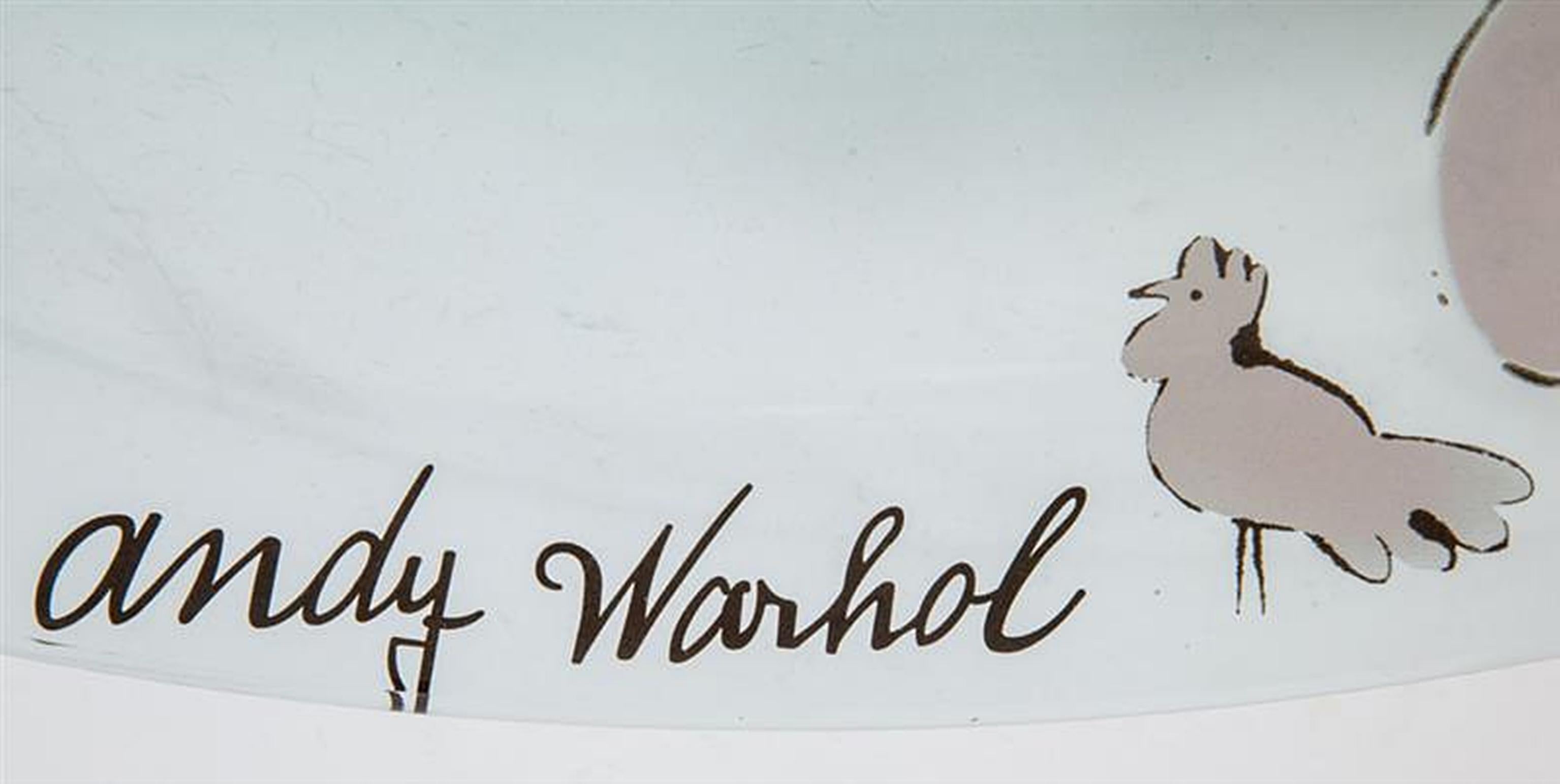 Rare sérigraphie vintage d'une grande licorne sur bol en verre, Rosenthal Inc.  en vente 3