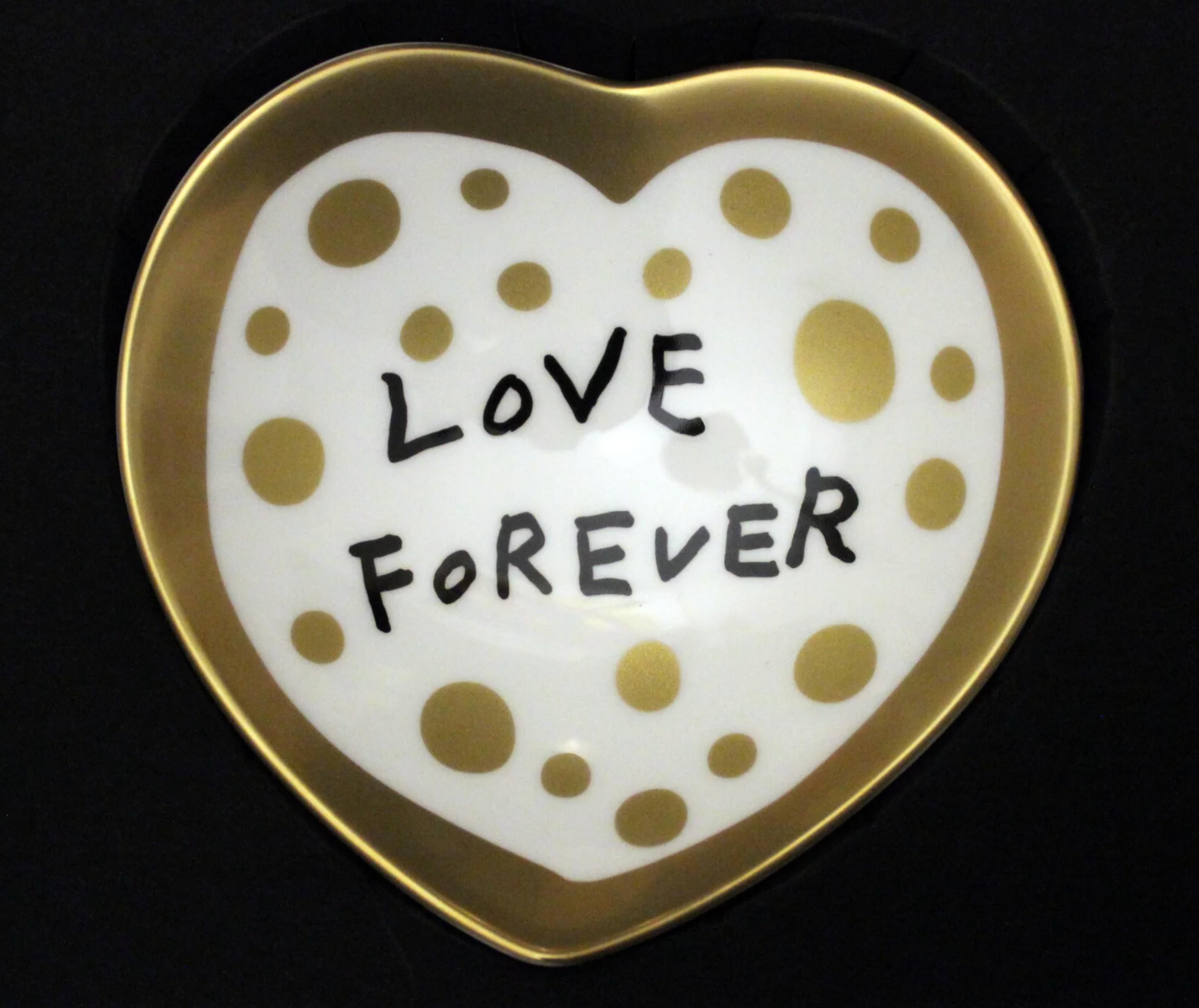 Love Forever Porcelain Bowl VIP Gold Edition Limited Edition for Ginza 6 opening - Art by Yayoi Kusama