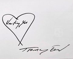 Wanting You, original (unique) hand signed drawing - Framed