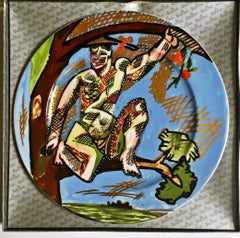 Keramikteller des Kunstlerplatzteller-Künstlers von Rosenthal, Inc