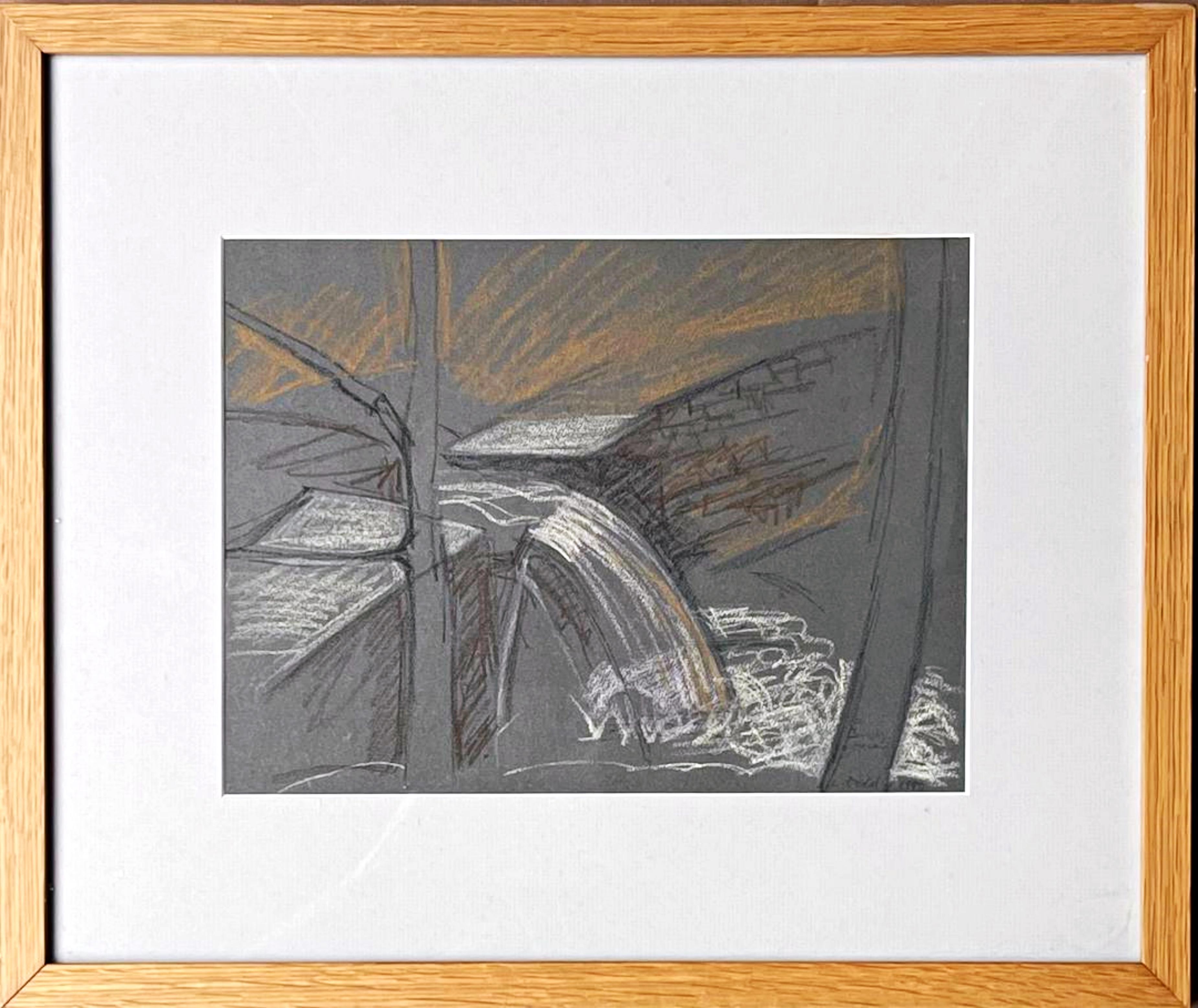 Lois Dodd, Landschaftsgemälde einer bekannten Künstlerin (signiert und beschriftet) im Angebot 1