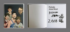 Jonas Wood, Original signierte Blumenzeichnung, an Kevin, in Hardback-Monographie