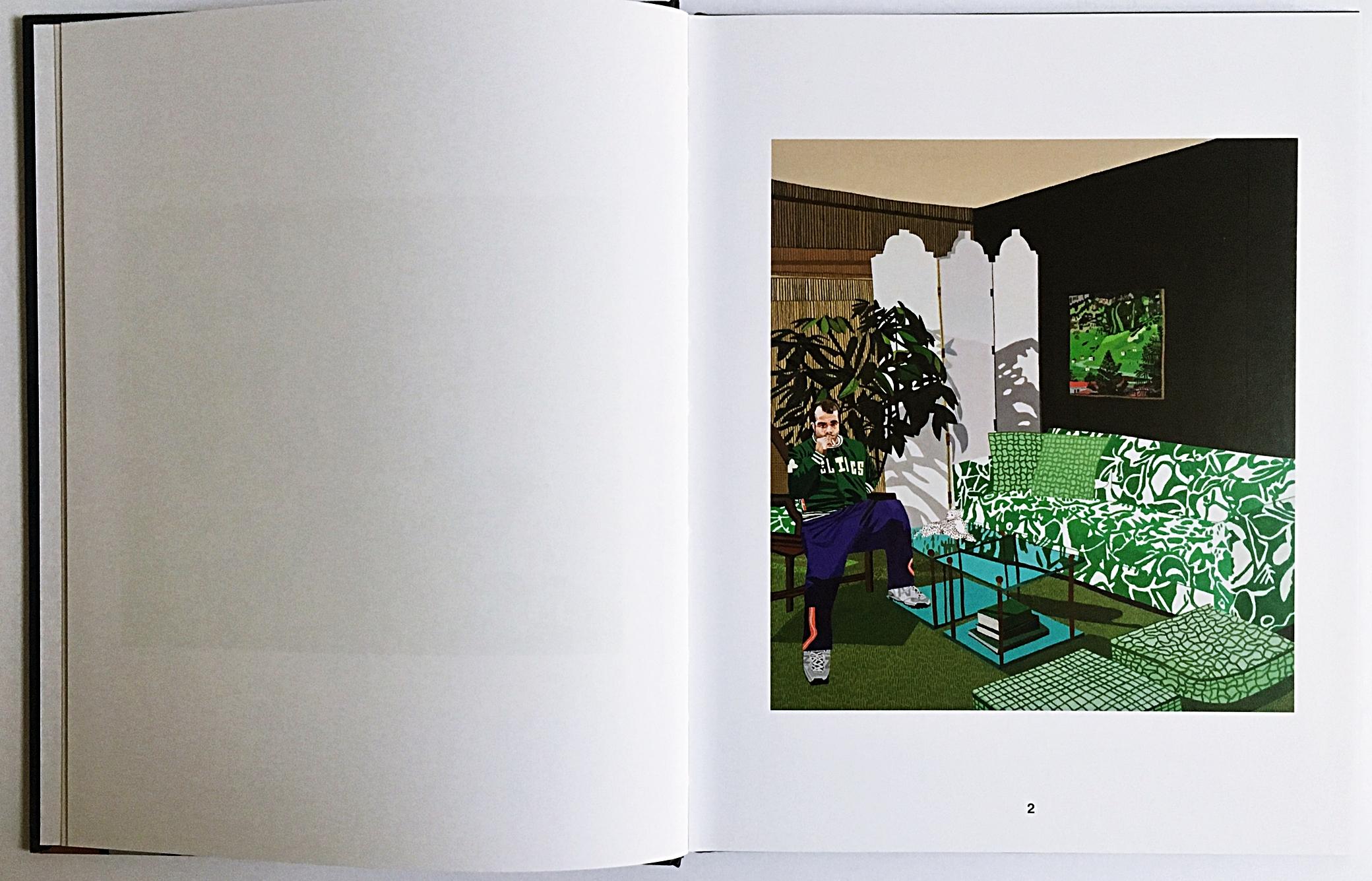 Jonas Wood, Original signierte Blumenzeichnung, an Kevin, in Hardback-Monographie im Angebot 9