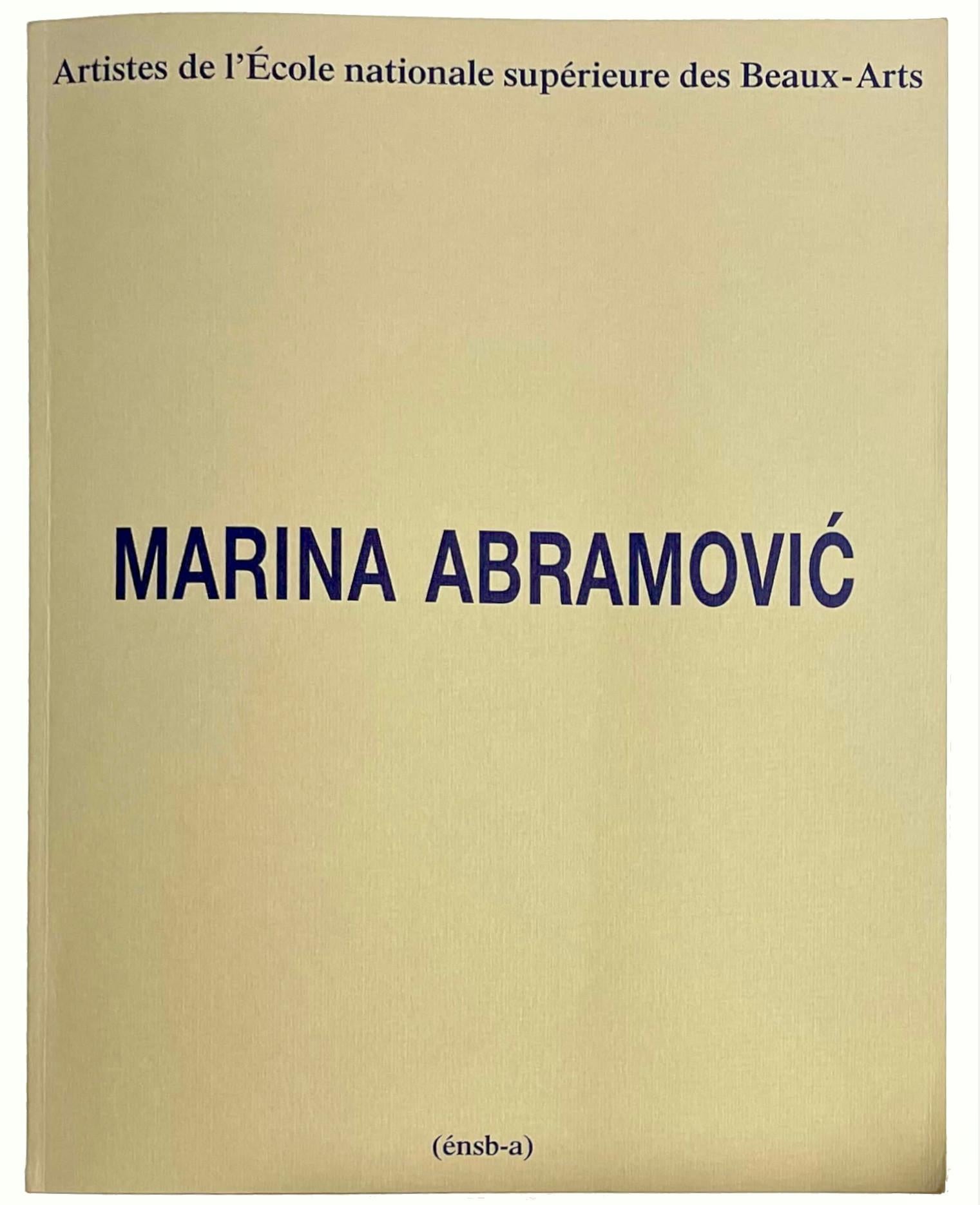 Marina Abramovic, Disegno originale di clessidra firmato a mano nella monografia Beaux Arts in vendita 3