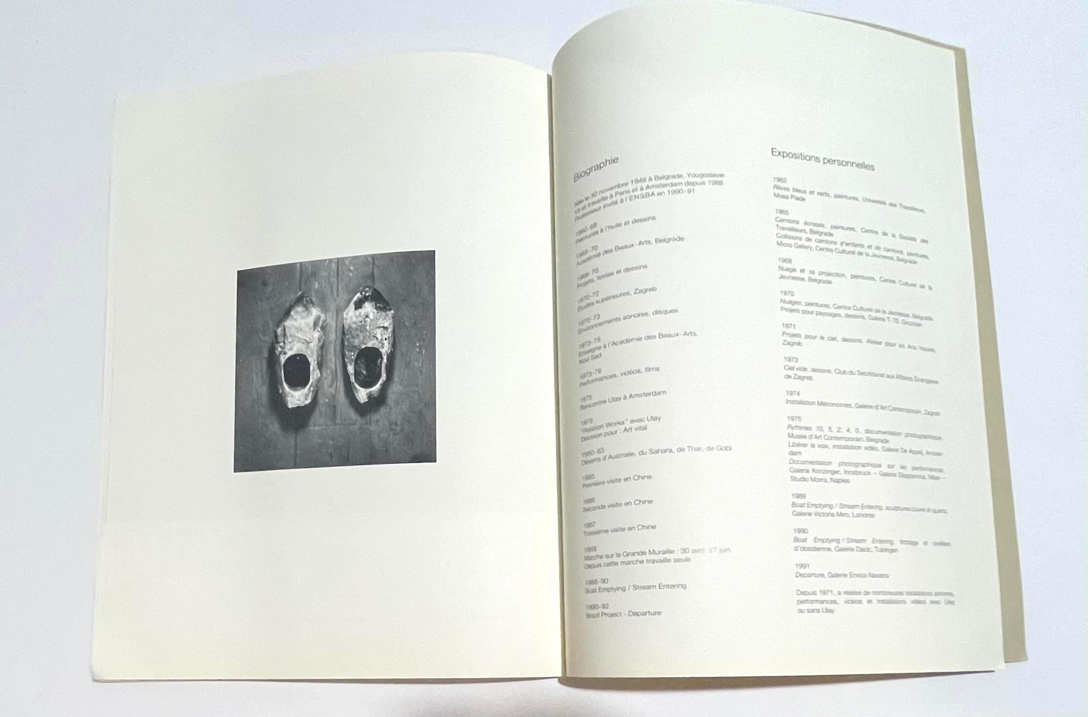 Marina Abramovic, Disegno originale di clessidra firmato a mano nella monografia Beaux Arts in vendita 7
