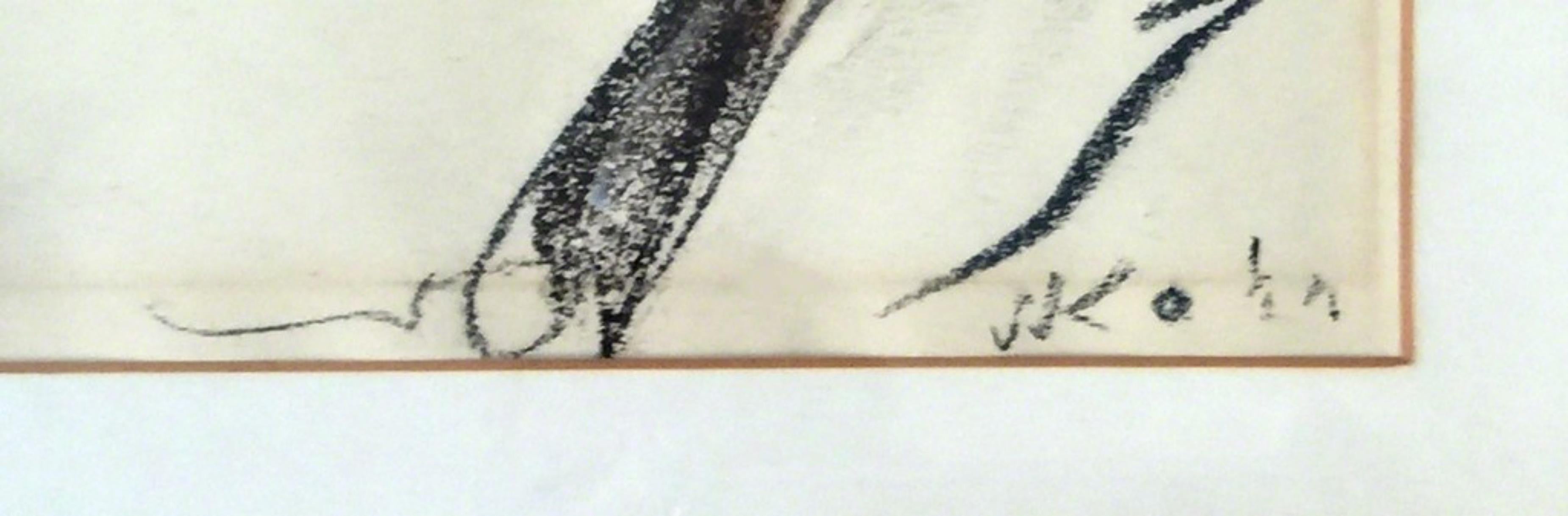 Un fienile in un paesaggio boscoso, pastello firmato unico, della Collection'S di Allan Stone - Painting Contemporaneo di Wolf Kahn