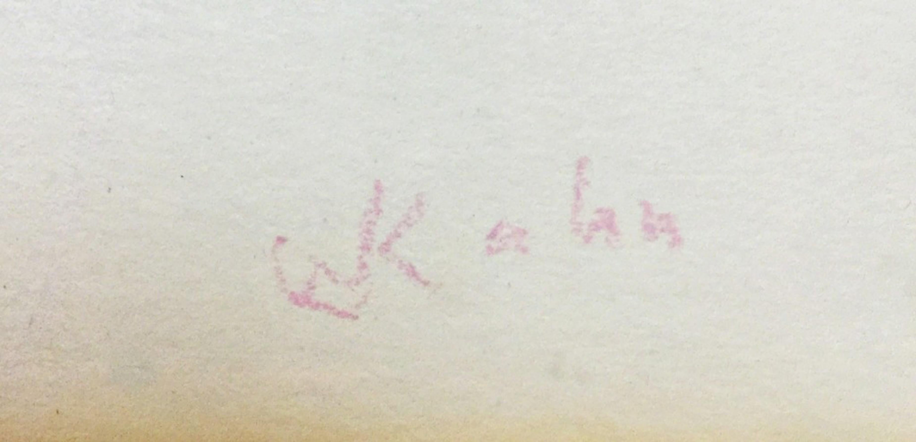Wolf Kahn, Melany, signiertes Pastellgemälde mit originalem Galerie Label Gerahmt 2