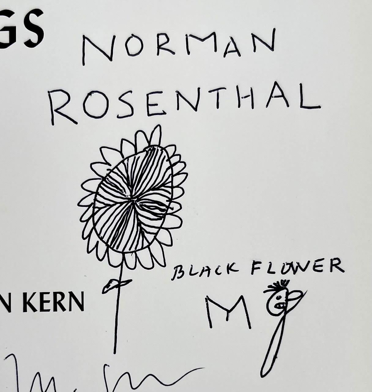 Signierte Blumenzeichnung in Monographie, zugeschrieben dem Kunsthistoriker Norman Rosenthal im Angebot 3