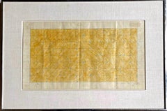 Larry Poons, Midget Racer, disegno geometrico astratto a campi di colore unico, firmato