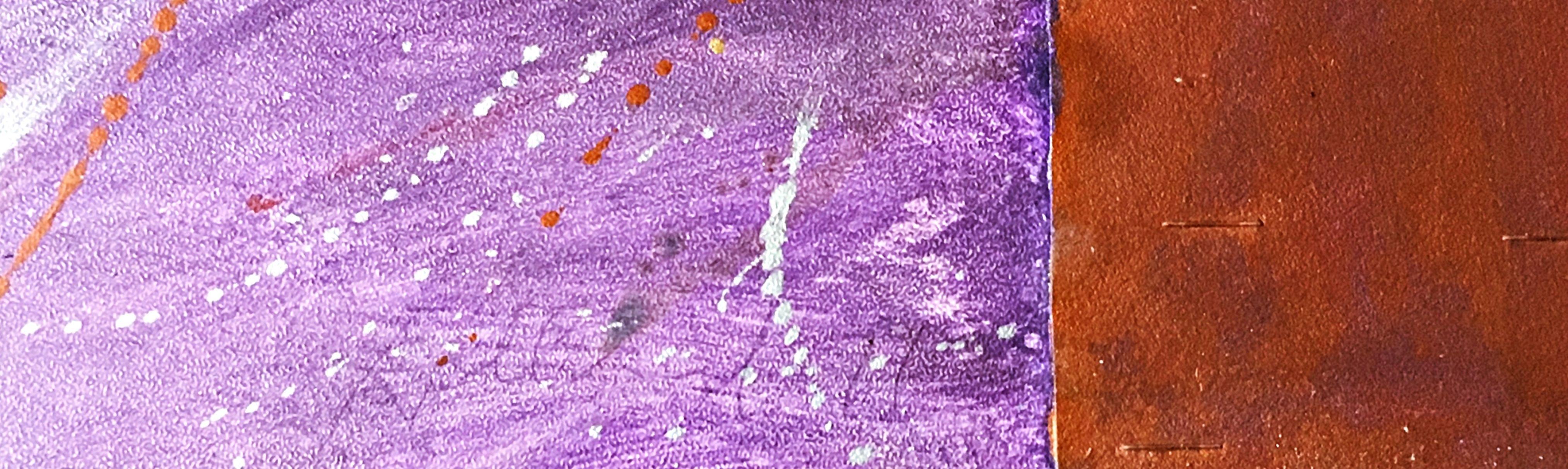 Violett (unique signiertes Gemälde; Charles Cowles, Baltimore Museum, Albright Knox) im Angebot 4