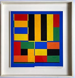 Pillar of Zen #124, unique signed gouache painting Andre Zarre Gallery, 1959