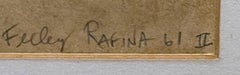 Rafina II Greece (Kasmin London label) Signed 1961 painting color field artist