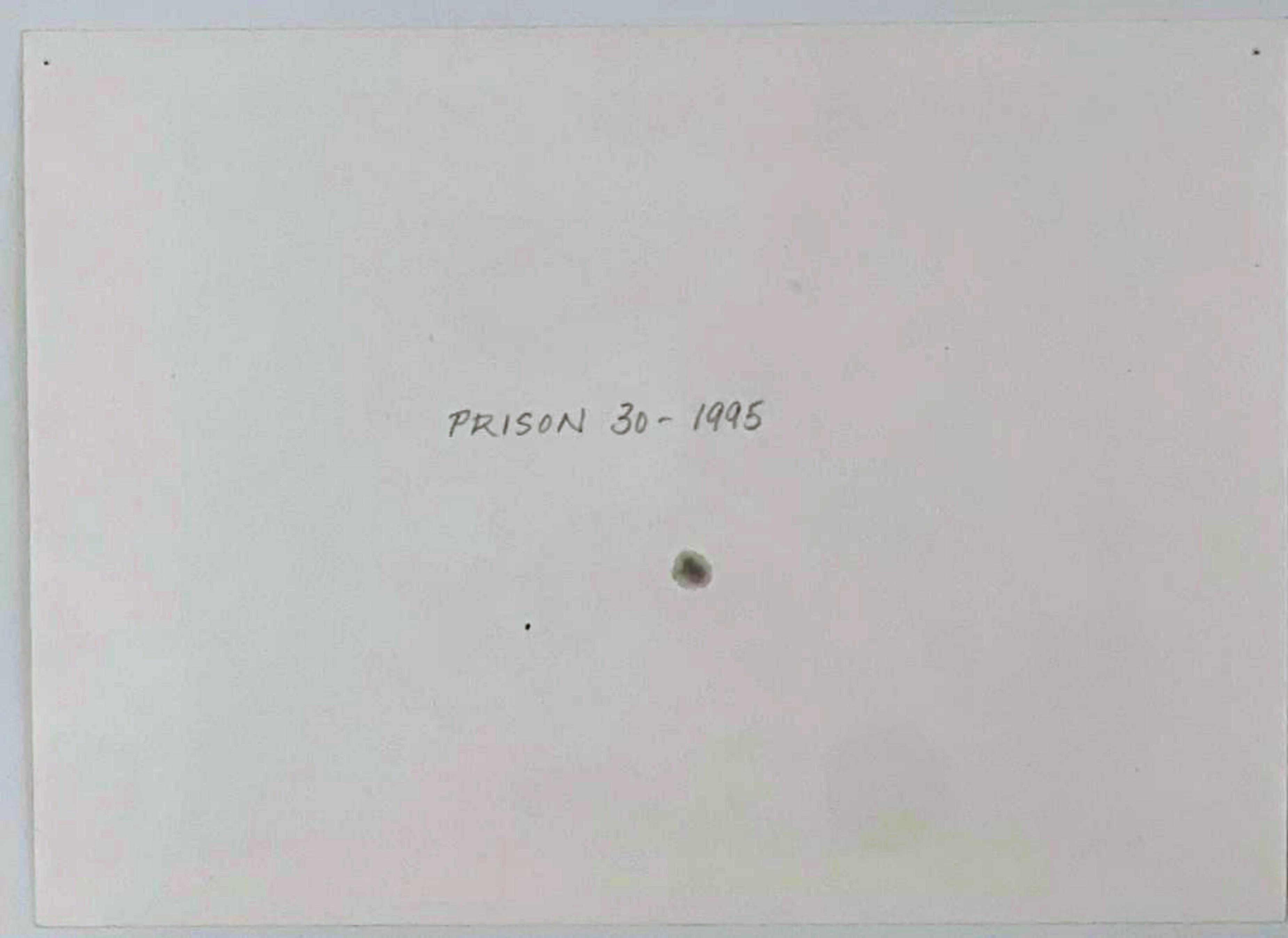 Prison 30, unique signed drawing 1990s geometric abstraction by Peter Halley For Sale 4