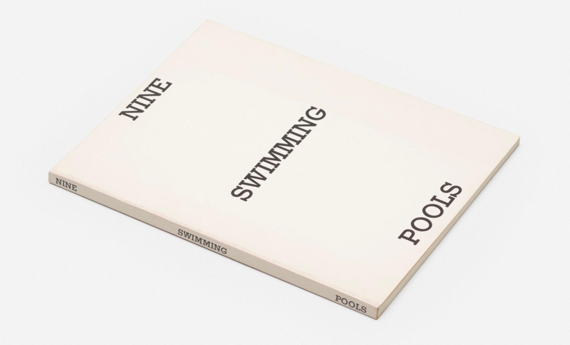 Libro d'artista Nove piscine e un vetro rotto Firmato a mano da Ed Ruscha LtEd in vendita 2