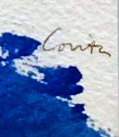 Sister Corita Kent, "Love You" Unique signed watercolor painting on paper Framed