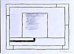 Geometric Abstraction (unique, signed graphite drawing gifted to fellow artist)