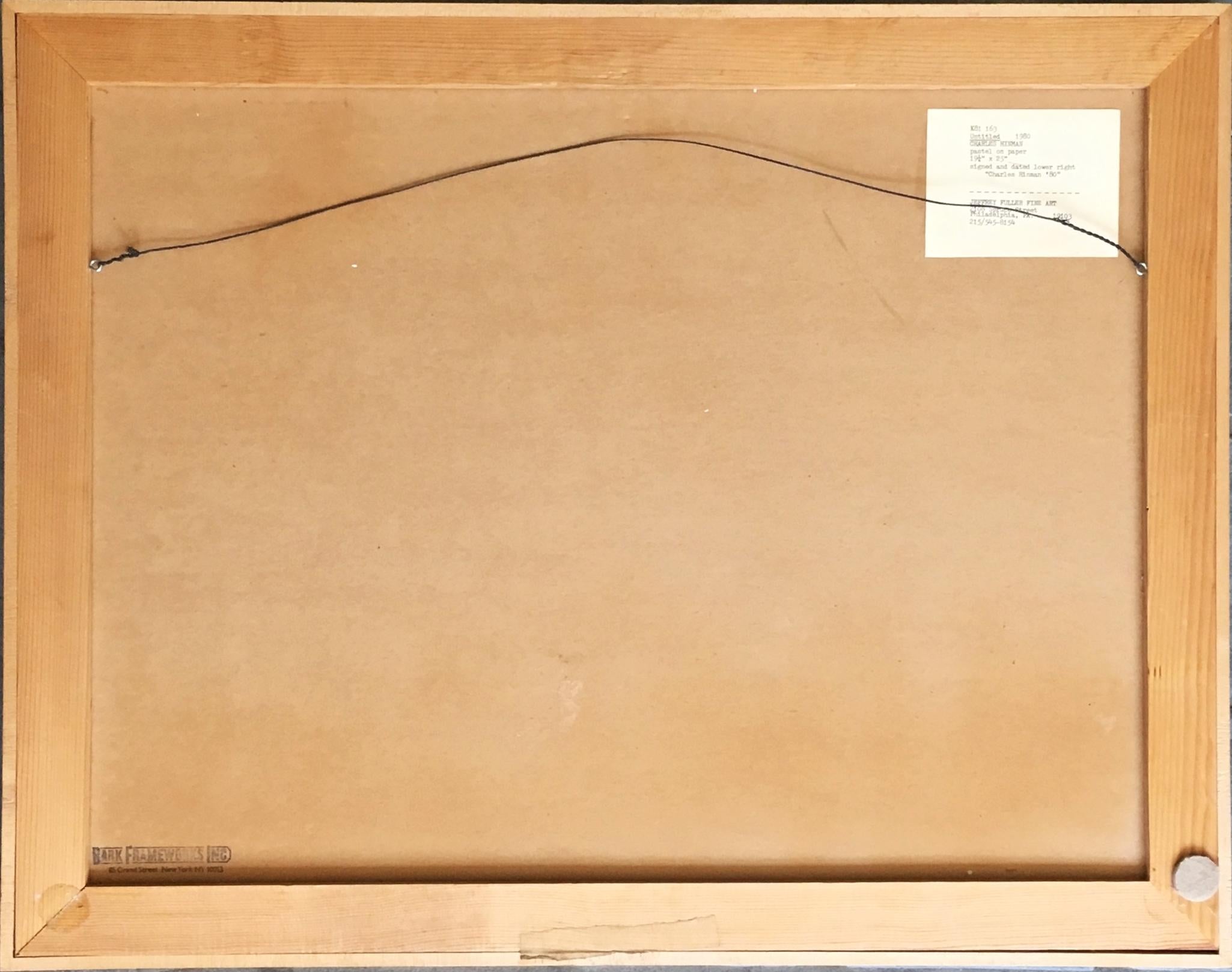 Charles Hinman, Minimalist Drawing, Mid-Century Modern Geometric Abstract Signed For Sale 7