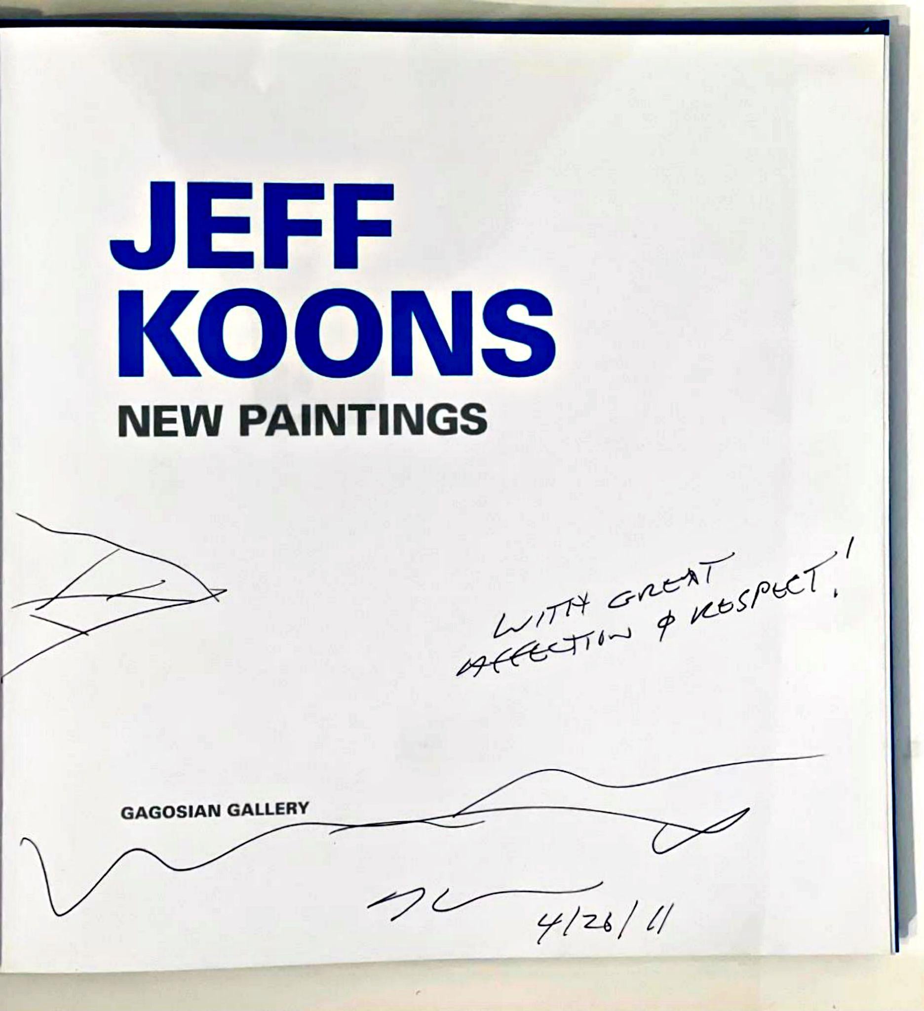 Tulipanes originales en dibujo apaisado a tinta, firmado e inscrito en monografía Enmarcado - Still-Life Gris de Jeff Koons